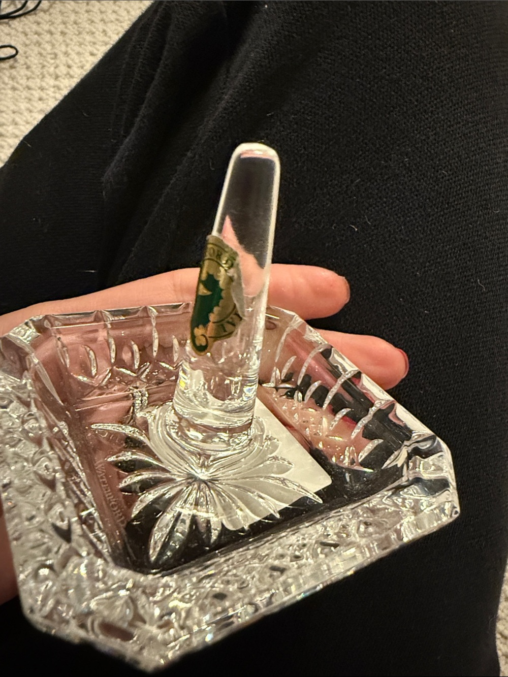 Waterford Lismore Clear Glass Ring Dish - Picture 2 of 5